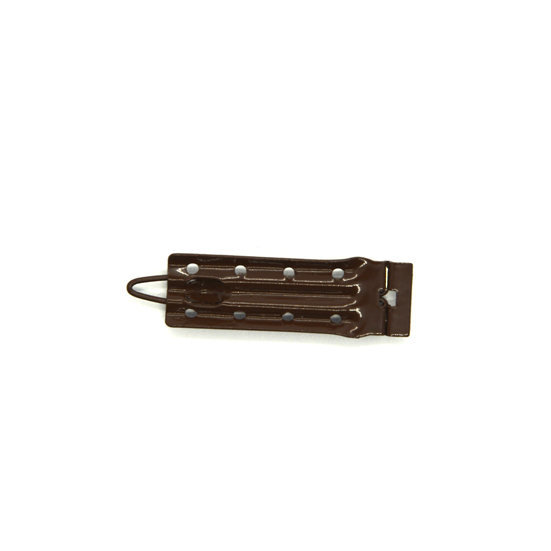 Clips met hevel bruin - Afbeelding 2