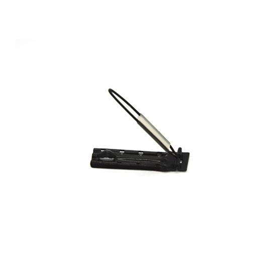 Clips met hevel zwart