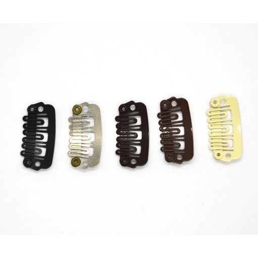 Clips maxi donker bruin